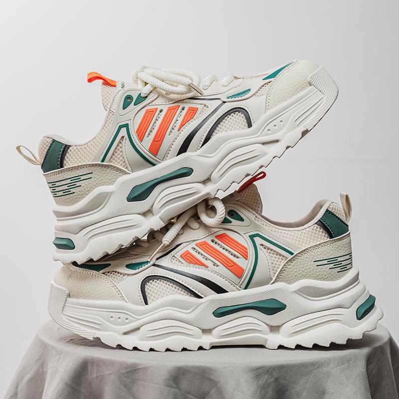 Новая Мода Мужские Четыре Сезона Удобные Ботинки на Толстой Подошве Студенческие Мальчики Девочки Трендовые Дышащие Повседневные Кроссовки для Бега на Мягкой Подошве