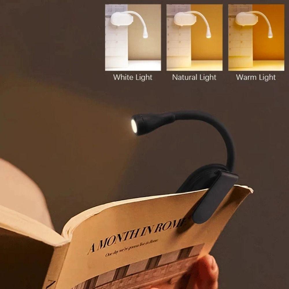 Dimmable Reading Book Light Mini Led Book Lamp Portable Clip-on Night Lights Bedroom