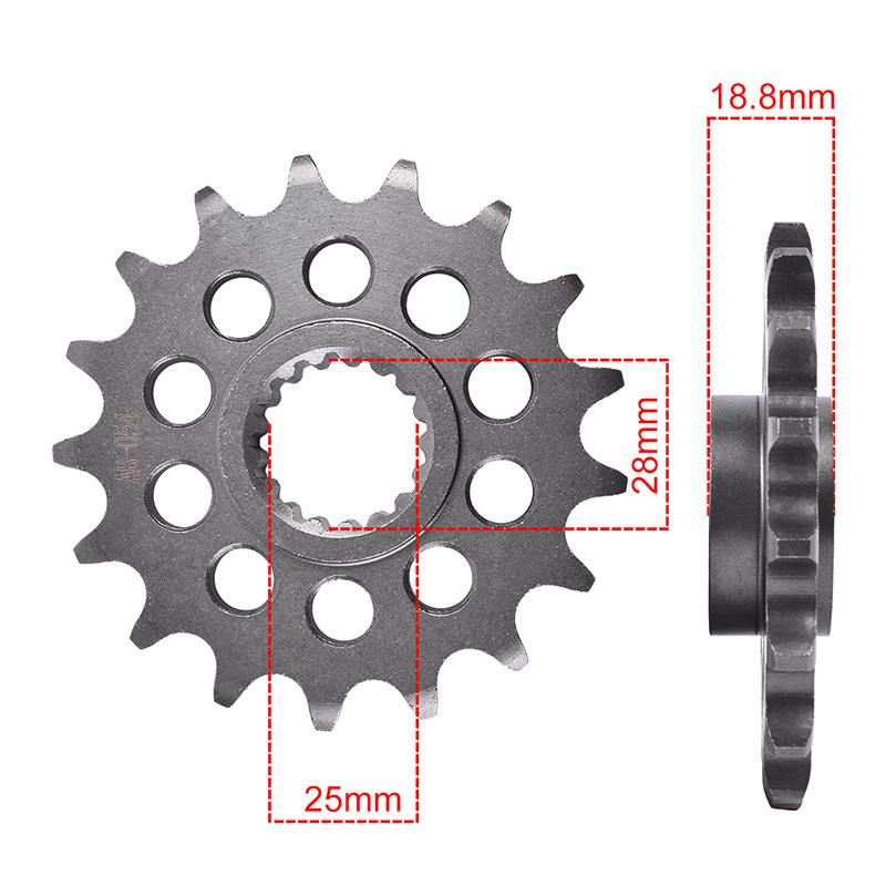 525 Chain 15T/16T/17T Front 44T/45T Rear Sprocket For BMW F750 GS 2018-2024 F800 F850 GS Adventure 2018-2023 F900 R XR 2020-2024