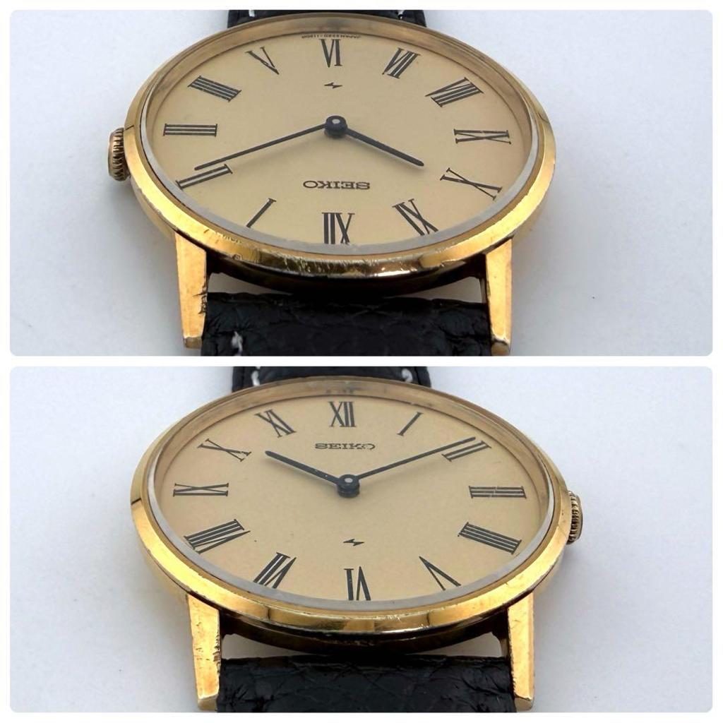 SEIKO Chariot С ручным заводом Римские цифры Золотые Винтажные часы [Рабочее состояние] 2220-0430 Мужские/Женские/Унисекс