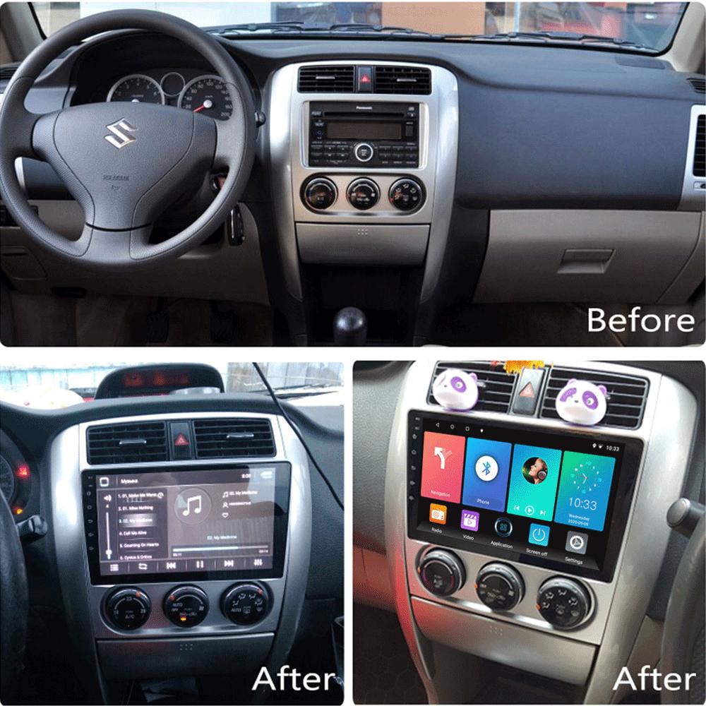 Автомобильное радио на базе Android для Suzuki Liana 2004-2013, автомобильный мультимедийный плеер, GPS-навигация, головное устройство, WIFI, 1 + 16 ГБ