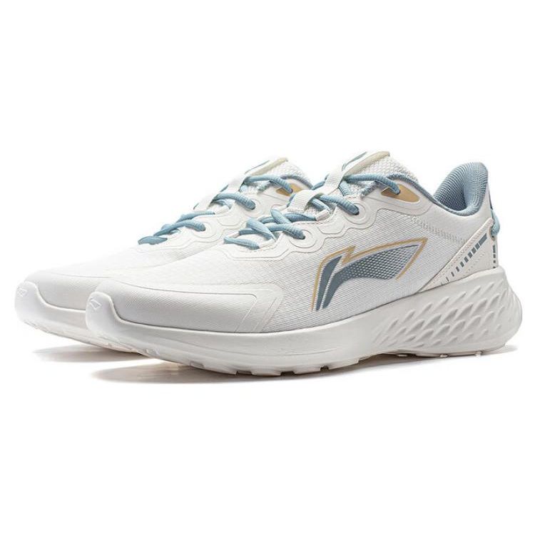 Li Ning Мягкие Повседневные Удобные Амортизирующие Нескользящие Износостойкие Низкие Кроссовки Для Мужчин Кроссовки Cloud-White ARST047-3