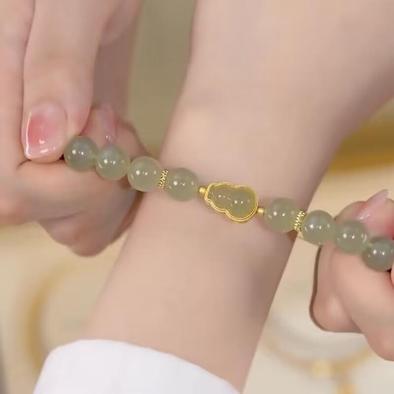 Женский новый браслет имитация киновари Фулу благоприятная удача год рождения мир и удача темперамент ретро элегантные бусины