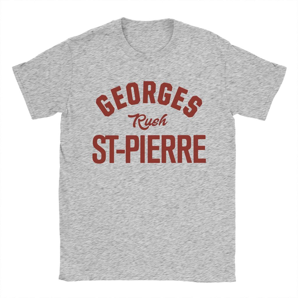 Men Georges St Pierre T Shirts Pure Cotton Clothing Funny Short Sleeve Round Neck Tee Shirt Gift Idea TShirt