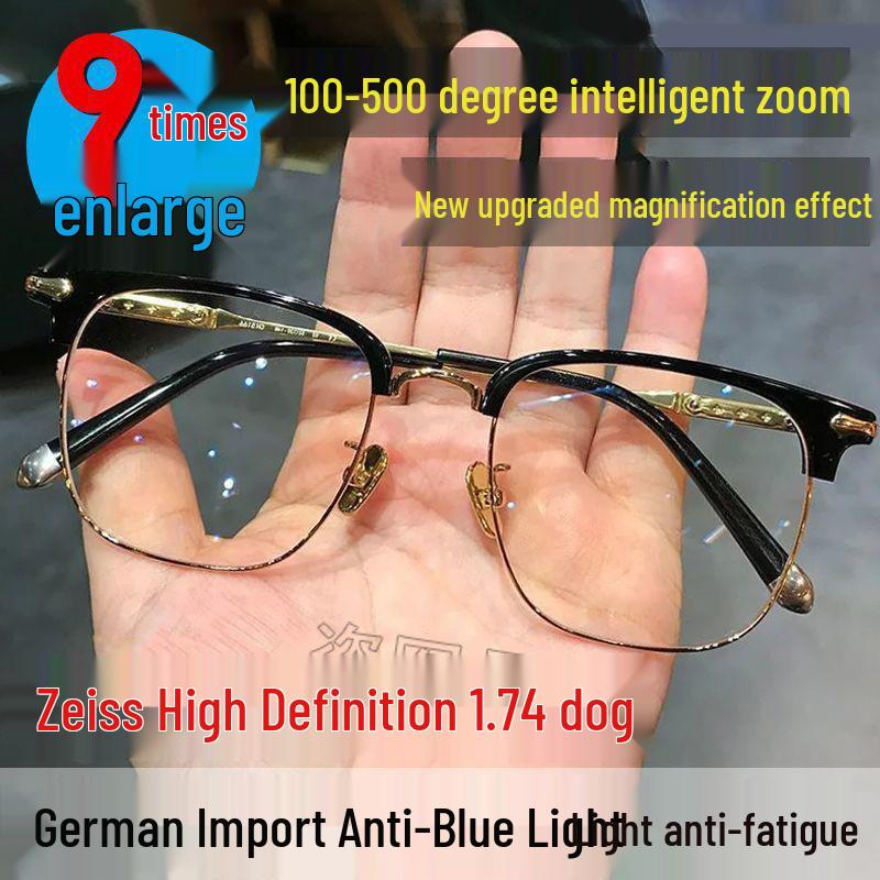 Умные очки для чтения с защитой от синего света и функцией Smart Zoom - Автоматическая регулировка диоптрий для мужчин и женщин