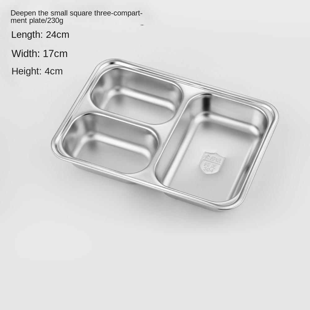 Thickened Fast Food Plate Stackable Lunch Container Tray Rectangular Breakfast Plate  Restaurant