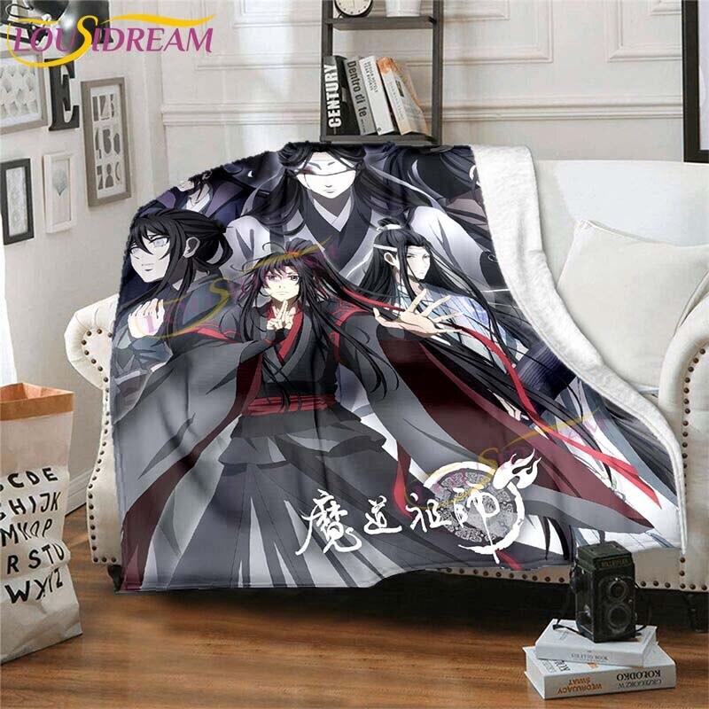 Official Grandmaster of Demonic Blanket The Untamed Blanket Flannel Blanket for Bedroom Sofa Chair Throw Blanket Travel Blankets
