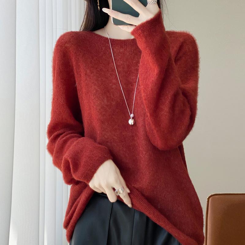 Женский кашемировый свитер Qinghe кашемир 30% кашемир 70% шерсть осенне-зимний пуловер теплый и модный