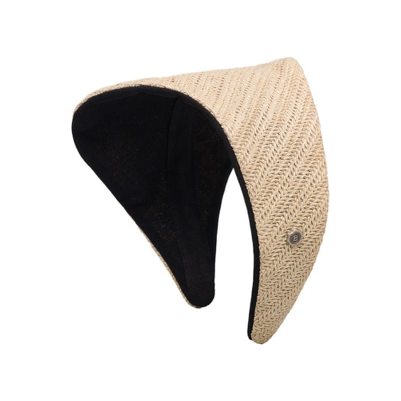 Коричневая шляпка [ободок] Складной фасинатор - Солома