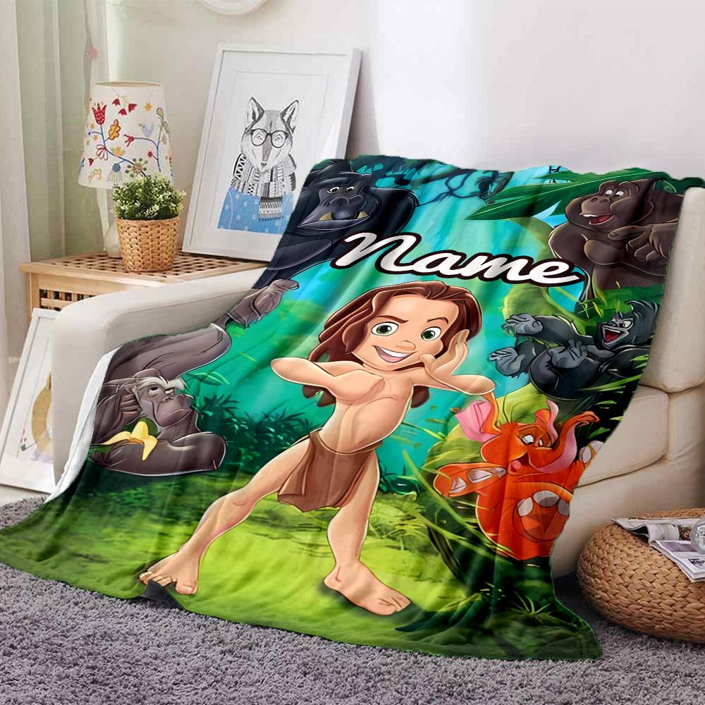 Customiz Name Personality The Jungle Book Blanket Soft &Warm Sofa Office Bed Travel Lunch Break Blanket, Gift Suitable All Seasons