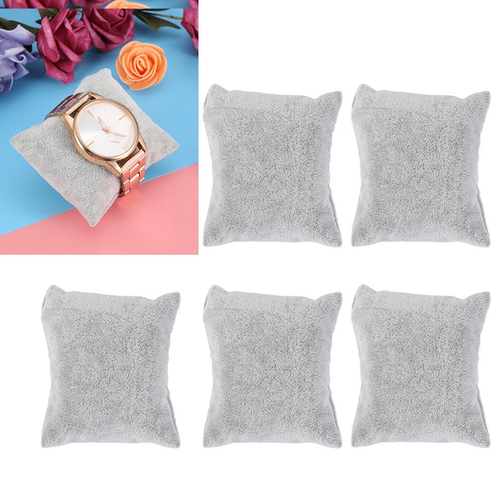 Подушка для демонстрации украшений из бархата, подставка для браслета, держатель для хранения, органайзер (серый)