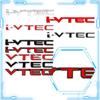 3D Chrome Metal I VTEC/VTEC Logo Emblem Car Fender Badge Rear Trunk Decal For Civic CRV Accord Spirior Odyssey Accessories