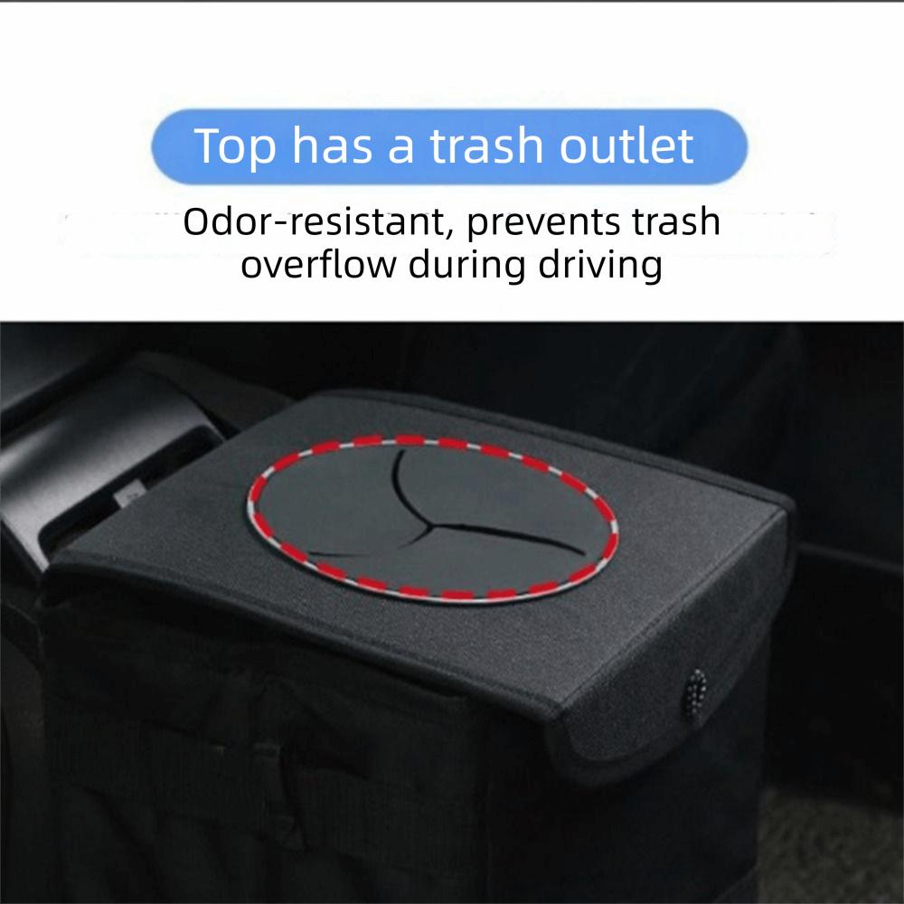 Waterproof Car Storage Bin Washable Car Organizer Organizer Hanging Garbage Bag  Car Accessories