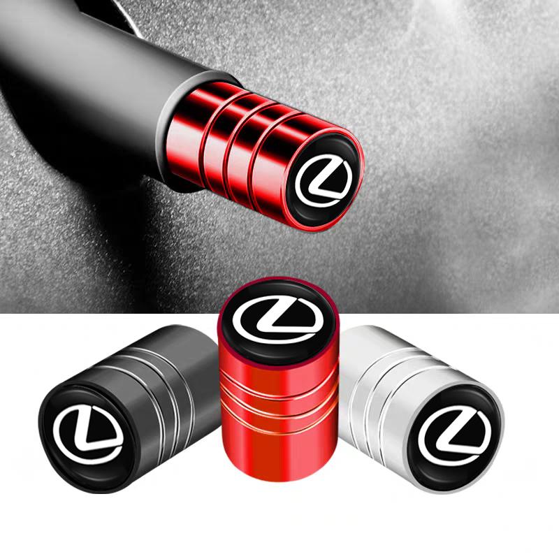 4Pcs Car Tire Valve Stems Cap Aluminum Wheel Air Valve Cover For Lexus IS250 IS200 LX470 NX RX350 RX 450h GS300 RX270 NX200t GS