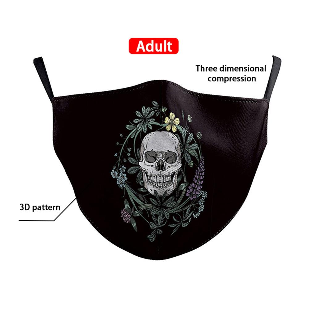 Маска для взрослых с цифровой печатью, пылезащитная, противотуманная, защитная маска для рта, унисекс, защитная маска для лица B178-089