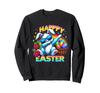 Happy Easter Dove Easter Bunny Sunglasses Dab Sweatshirt