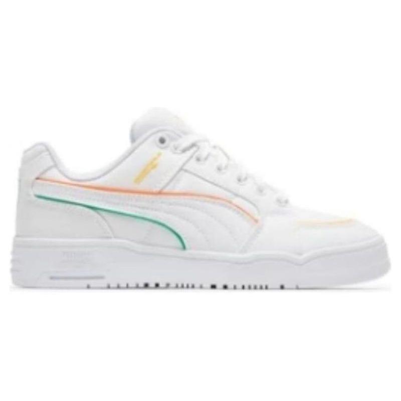 PUMA Slipstream Cushioned Durable Low Skate Shoes Unisex White Green 390123-03