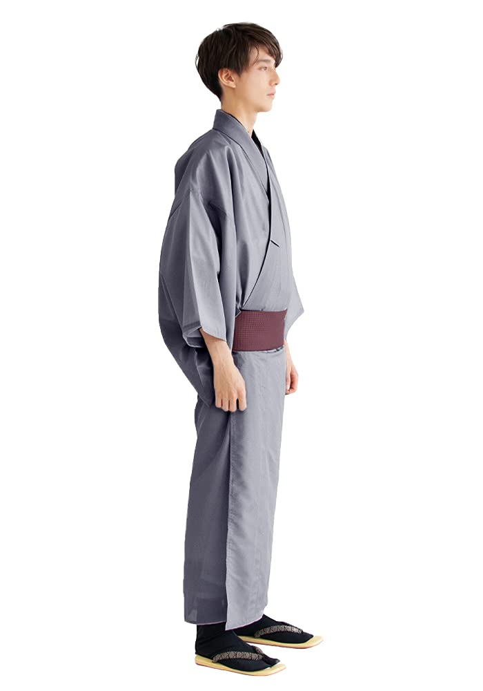 Японское моющееся одинарное кимоно Komagaro [KYOETSU], мужское, летнее, мужская, одежда, кимоно, одежда, черный, зеленый, (М, Голубь)