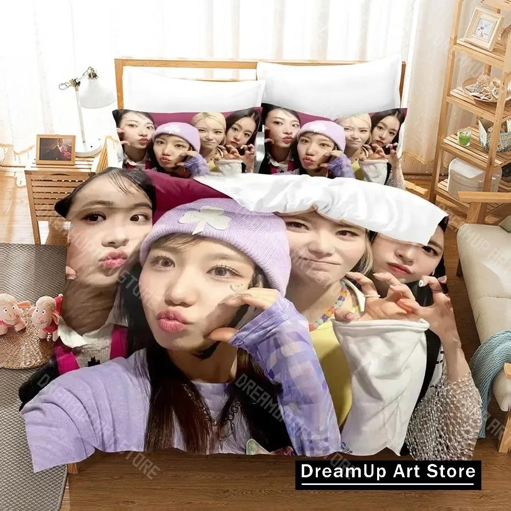 KPOP FIFTY FIFTY Merch Cupid Album Bedding Set Boys Girls Twin Queen King Size Duvet Cover Pillowcase Bed boys Adult
