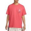 Nike T Shirts Men's Orange Crew Neck Moderate Straight Fit FJ2320-850