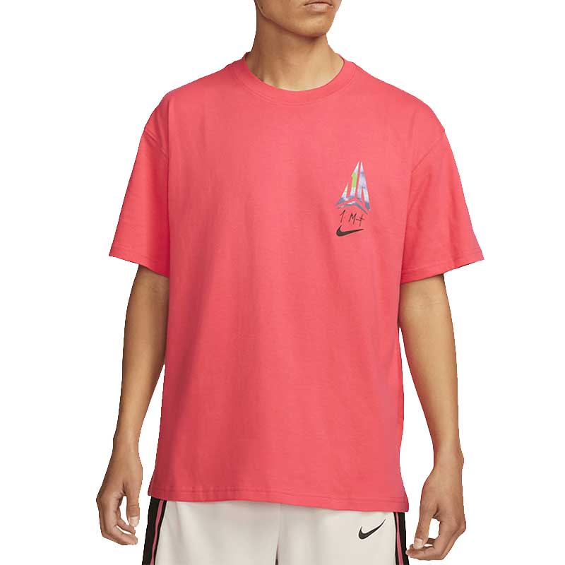 Nike T Shirts Men's Orange Crew Neck Moderate Straight Fit FJ2320-850