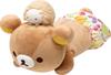 San-X Rilakkuma Отдыхает с фруктами, Уставшая обнимающая мягкая игрушка MY48101