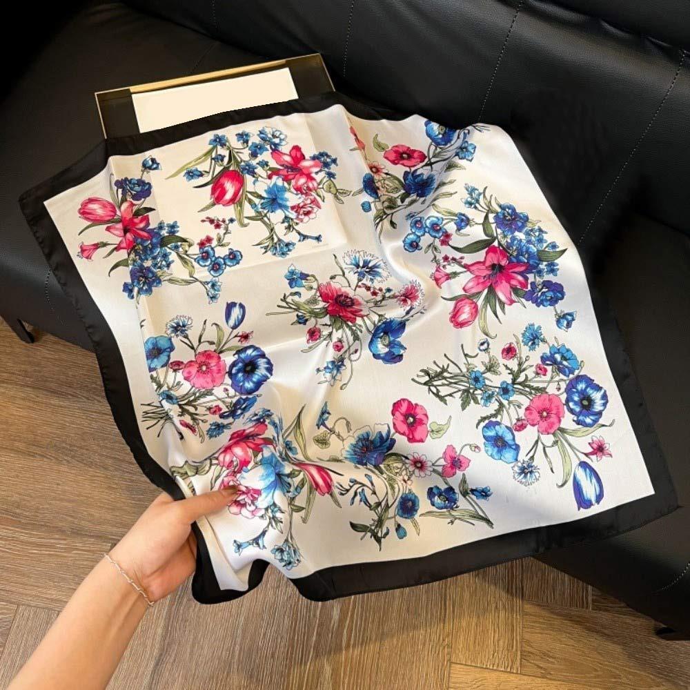 Square Paisley Hijab Satin Scarf Shawl High Quality Silk Scarf Hair Accessories