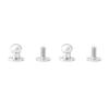 20pcs Round Head Solid Copper Nail Rivet Button DIY Leather Accessories(8*6mm silver)