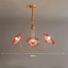 Modern Minimalist Lotus Chandelier Nordic Glass LED Chandelier Bedroom Interior Home Decoration Luxurious Living Room Lighting