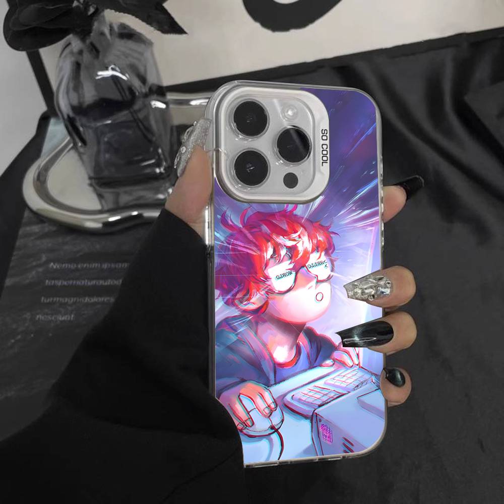 707 Luciel M-Mystic M-Messenger For iPhone 17,16,15,14,13,12,11,Mini,Pro,E,SE4,XS,MAX White Shockproof Candy Matte Cover