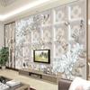 Flower Wallpaper 3d Relief Jewelry Flower Wall Mural Living Room Bedroom Luxury Home Decor Fresco