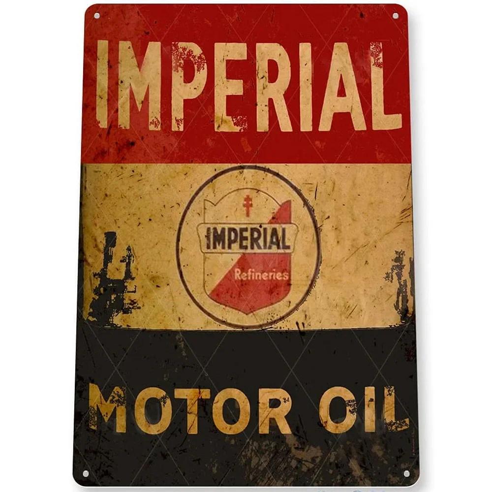Винтажные металлические жестяные таблички Gulf Esso Agip Texaco Sinclair Mobile Табличка для мужской пещеры Моторное масло Гаражные наклейки на стену Газовый декор Табличка