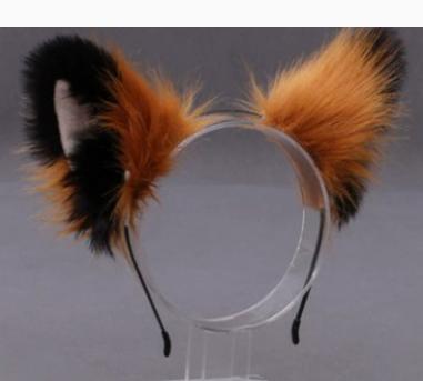 Handmade Faux Fur Animal Ear Headband Soft Lightweight Adjustable Costume Accessory for Cosplay Parties and Everyday Wear