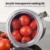 Yousheng Coffee Bean Canister Airtight Storage Container Rust-Resistant Reusable Airtight Seal Coffee Bean Container Storage Jar with Clear Lid