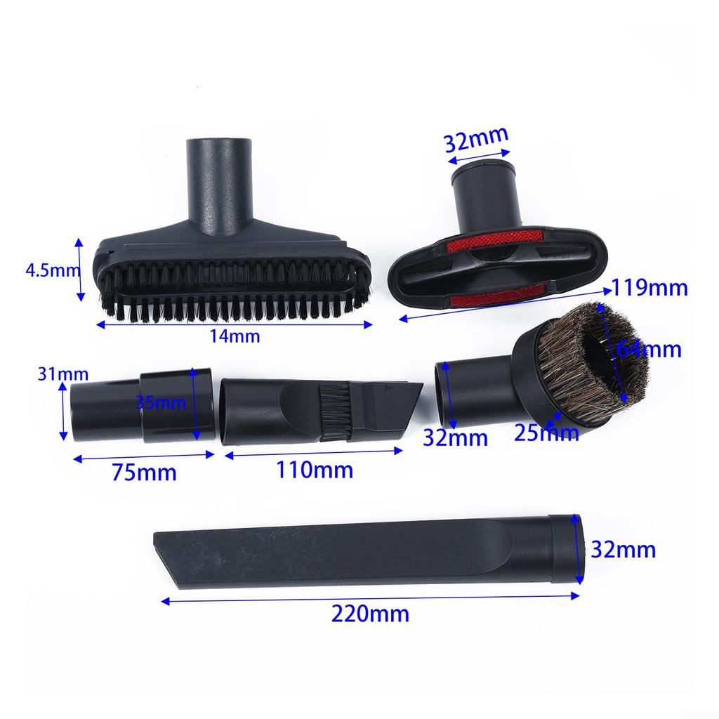 6 In 1 Vacuum Cleaner Brush Nozzle Home Dusting Crevice Stair Tool Kit Hot Sell