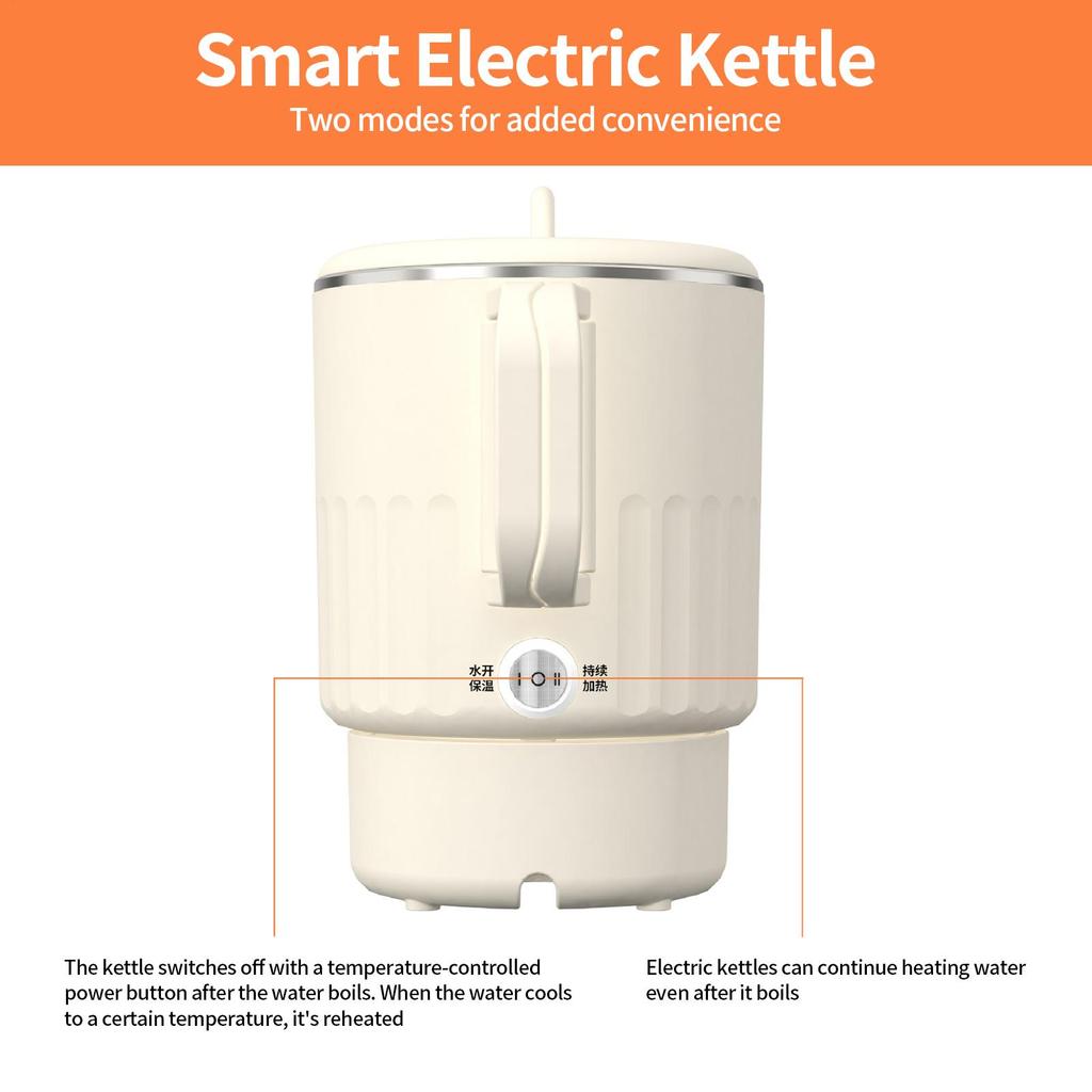 Portable Kettle 1L Folding Electric Kettles For Boiling Water Fast Boiling Machine With Steamed Egg Rack For Picnic Instant