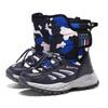 Winter Children's Velcro and Fleece Warm High Top Cotton Shoes Snow Boots Boys' and Girls' Short Boots High Boots
