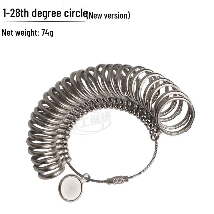 Набор металлических размеров для колец: Инструмент для измерения пальца 4-в-1