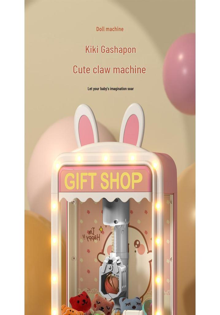 Large Claw Machine Toy for Kids - Grab Plush Toys - Mini Household Birthday Gift for Boys & Girls