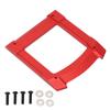 RC Skid Plate Glide Chassis Armour Guard Aluminium Alloy Accessory Set Kit for 110 Cars Red