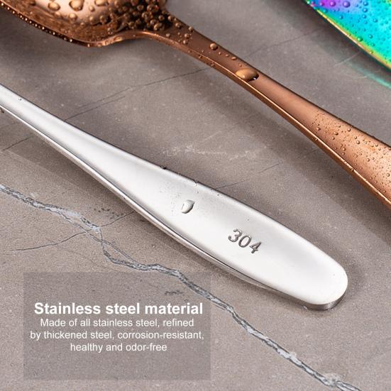 Сервировочная ложка Полированное зеркало Свадебные столовые приборы Сверхмощная большая сервировочная ложка для шведского стола Усовершенствованная многофункциональная экологически чистая