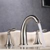 Nordic Style Basin Faucet 3 Holes Bathroom Sink Faucet Deck Mounted Cold Hot Vintage Mixer Taps Bathtub Faucet