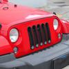ABS передняя решетка автомобиля украшение кольцо крышка наклейки для Jeep Wrangler JK 2007-2017 автомобильные внешние аксессуары