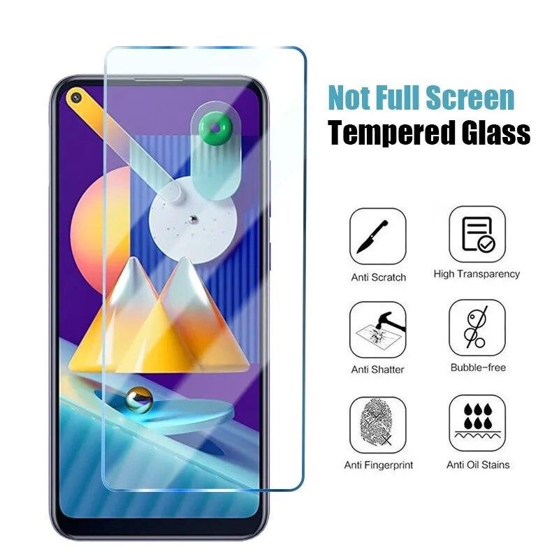 4 шт. закаленное стекло для Samsung Galaxy A52 A12 A32 A22 5G Защитная пленка для экрана на Samsung Galaxy A72 A51 A41 A31 A70 A40 прозрачное стекло