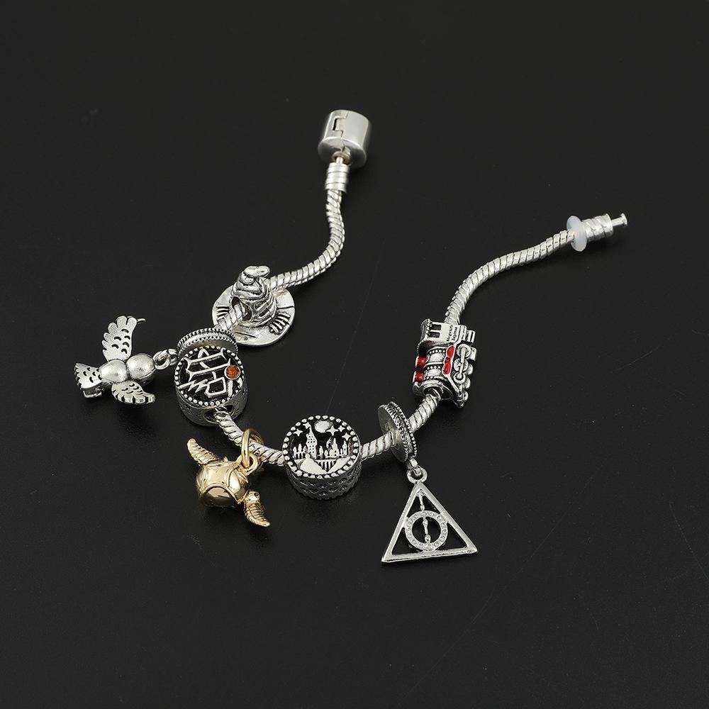 Harri Movie Potter Модные бусины Браслет Золотой снитч DIY Подвески Браслеты для женщин Трендовые аксессуары для рук Подарки