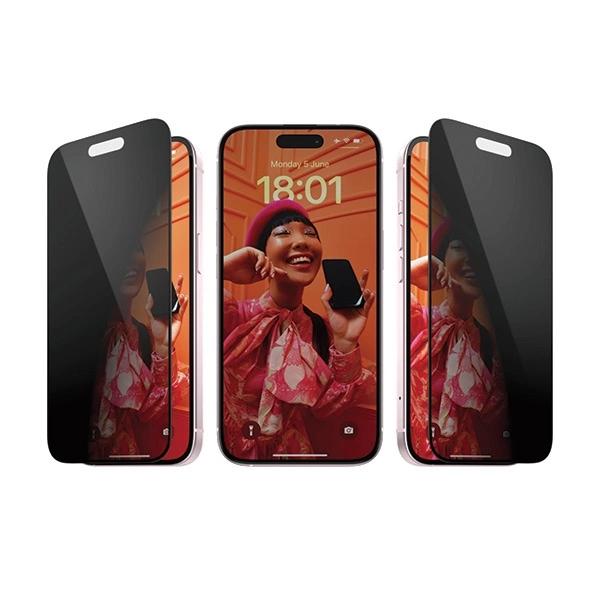 Zestaw Panzerglass Privacy Bundle 3In1 Etui Przezroczyste + Szkło Prywatyzujące + Osłona Aparatu Do Iphone 15
