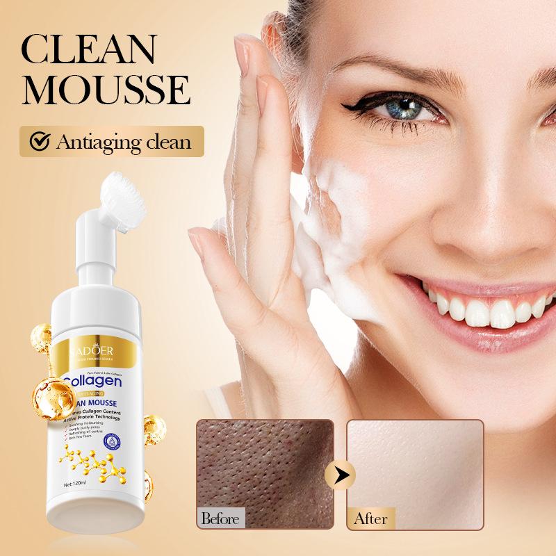 Очищающий мусс SADOER Collagen Anti Wrinkle Deep Cleansing Cleanser