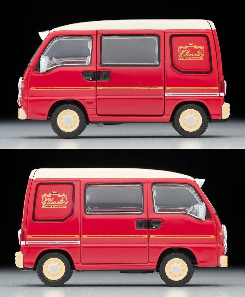 Tomica Limited Vintage Neo Subaru Sambar Dias Classic 96 года выпуска, готовый продукт 316770 1/64 LV-N249b Красный/Белый
