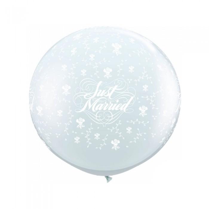 Qualatex Воздушный шар с цветами из латекса для молодоженов (Упаковка из 2 шт.)