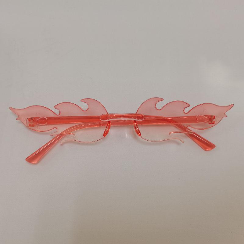 Солнцезащитные очки Flame, персонализированные цветные солнцезащитные очки без оправы для выпускного вечера, интегрированные очки цвета конфет